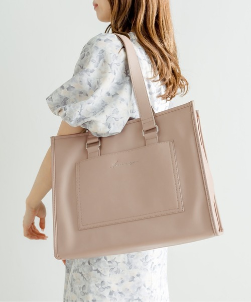 OLIVE des OLIVE(オリーブデオリーブ)の「Aimerianejoieフェイクレザーキャリーオントート 1031120170(トートバッグ・レディース・モカ/ピンク/アイボリー/ブラック・FREE)」の6枚目の写真