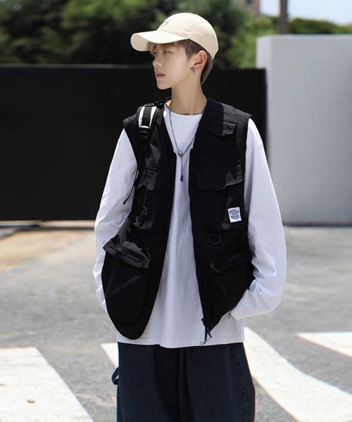 BENDER TOKYO(ベンダートウキョウ)の「【BENDER TOKYO】ビッグポケット フィッシングベスト(ベスト・メンズ・ブラック/カーキ・M/L/XL/XXL)」の13枚目の写真