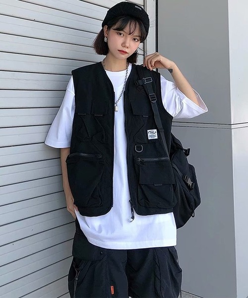 BENDER TOKYO(ベンダートウキョウ)の「【BENDER TOKYO】ビッグポケット フィッシングベスト(ベスト・メンズ・ブラック/カーキ・M/L/XL/XXL)」の8枚目の写真