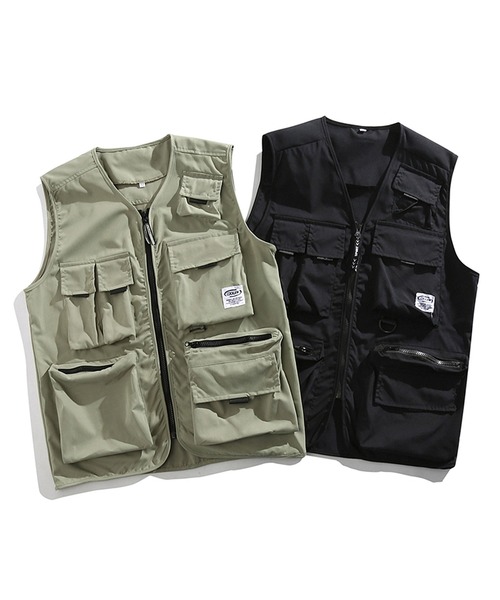 BENDER TOKYO(ベンダートウキョウ)の「【BENDER TOKYO】ビッグポケット フィッシングベスト(ベスト・メンズ・ブラック/カーキ・M/L/XL/XXL)」の16枚目の写真