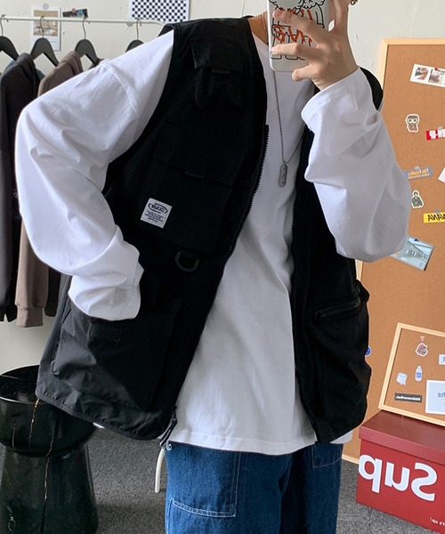 BENDER TOKYO(ベンダートウキョウ)の「【BENDER TOKYO】ビッグポケット フィッシングベスト(ベスト・メンズ・ブラック/カーキ・M/L/XL/XXL)」の18枚目の写真