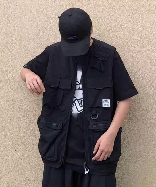 BENDER TOKYO(ベンダートウキョウ)の「【BENDER TOKYO】ビッグポケット フィッシングベスト(ベスト・メンズ・ブラック/カーキ・M/L/XL/XXL)」の17枚目の写真