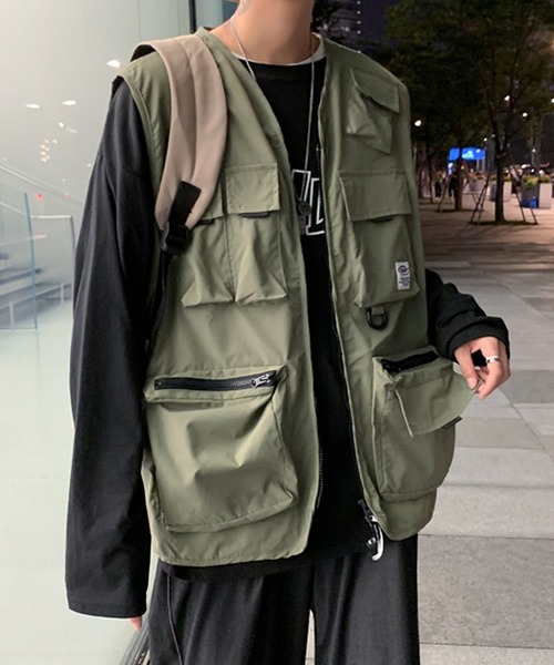 BENDER TOKYO(ベンダートウキョウ)の「【BENDER TOKYO】ビッグポケット フィッシングベスト(ベスト・メンズ・ブラック/カーキ・M/L/XL/XXL)」の20枚目の写真