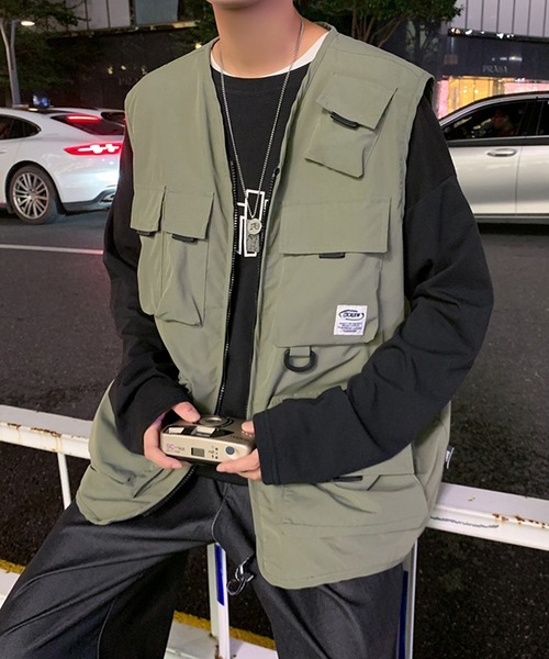 BENDER TOKYO(ベンダートウキョウ)の「【BENDER TOKYO】ビッグポケット フィッシングベスト(ベスト・メンズ・ブラック/カーキ・M/L/XL/XXL)」の10枚目の写真