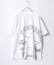 CONVERSE（コンバース）の「CONVERSE（コンバース）パッチロゴ・ハイカットスニーカープリントTシャツ（Tシャツ/カットソー・メンズ）」