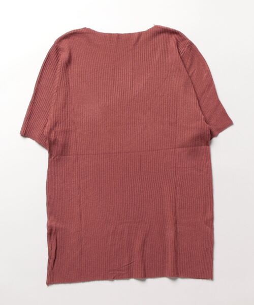 Burner(バーナー)の「【22 BURNER SELECT】Vネック ニット トップス(Tシャツ/カットソー・レディース・イエロー/グリーン/レッド/ピンク/ホワイト/アイボリー/カーキ/ブラック/ブルー・FREE)」の10枚目の写真