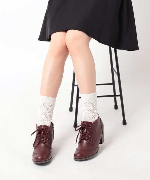 cs T&P（シーエスティーアンドピー）の「オックスフォードブーティ（パンプス・レディース・ブラック/ダークブラウン/ワインレッド/キャメル/ネイビー系6・S/M/L/LL）」の15枚目の写真