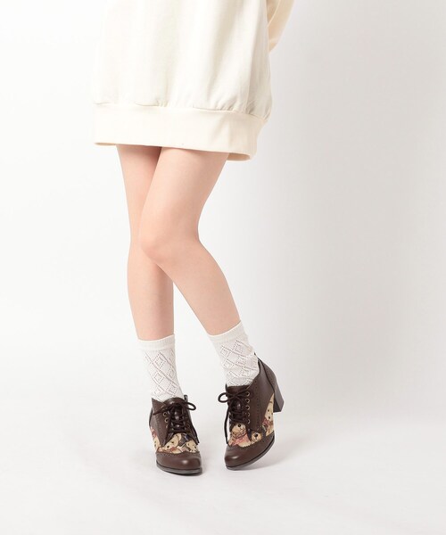 cs T&P（シーエスティーアンドピー）の「オックスフォードブーティ（パンプス・レディース・ブラック/ダークブラウン/ワインレッド/キャメル/ネイビー系6・S/M/L/LL）」の12枚目の写真