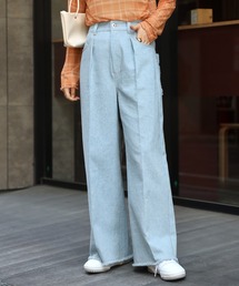 フリンジデニムパンツ