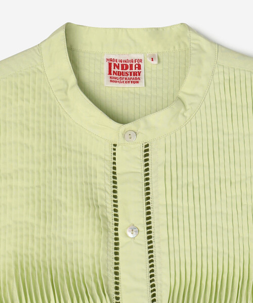 Bshop（ビショップ）の「INDIA INDUSTRY | ピンタックシャツワンピース