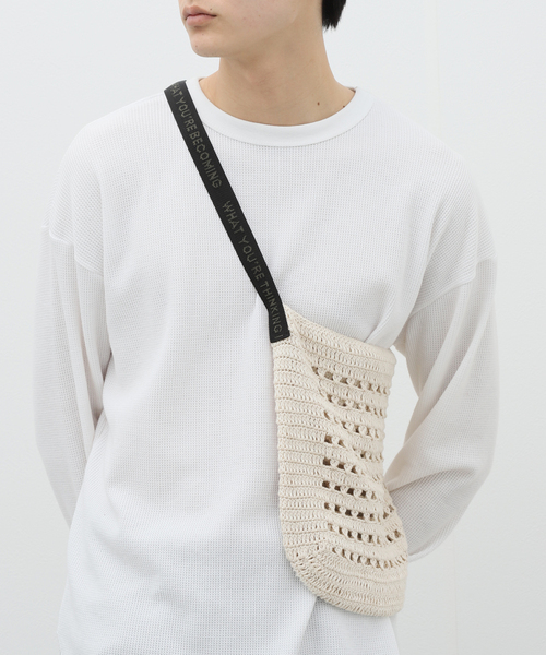 JOINT WORKS（ジョイントワークス）の「【SUBLiME/サブライム】 CTN HANKNIT BAG（ショルダーバッグ・メンズ・ブラック/オレンジ/グリーン/アイボリー・FREE）」の11枚目の写真