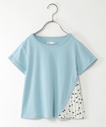 ikka（イッカ）の「ドット柄サイドプリーツTシャツ（120~160cm）（Tシャツ/カットソー・キッズ）」