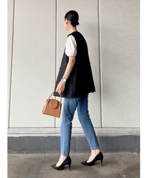 HONEYSUCKLE ROSE（ハニーサックルローズ）の「【接触冷感】【HONEYSUCKLE ROSE】サラサラクールジーンズ（デニムパンツ・レディース・ダークインディゴブルー/ダークグレー/ブラック/ライトインディゴブルー・L/M/S/XS）」の19枚目の写真