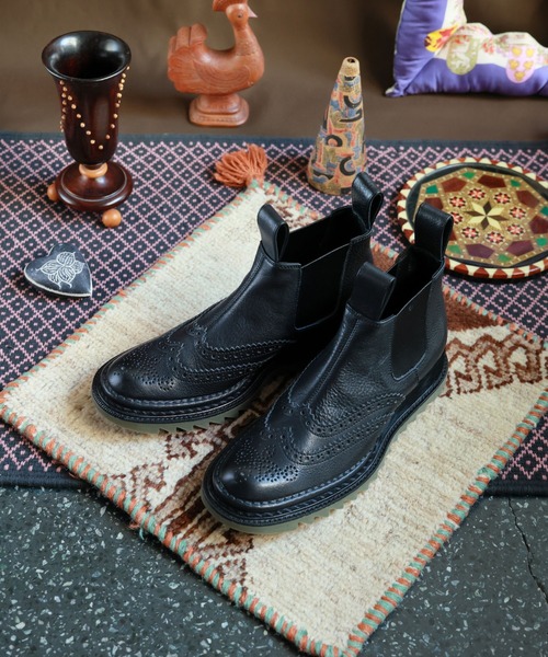 JUCO.（ジュコ）の「あなたのおでかけブーツ -LADIES & MENS-（ブーツ・レディース・カーキ系3/カーキ系4/ブラック系1/ブラック系2/ブラック系3/ブラック系4/カーキ系1/カーキ系2・23.0cm/24.5cm/25.0cm/26.5cm/23.5cm/27.5cm/24.0cm/25.5cm）」の5枚目の写真