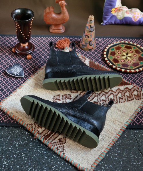 JUCO.（ジュコ）の「あなたのおでかけブーツ -LADIES & MENS-（ブーツ・レディース・カーキ系3/カーキ系4/ブラック系1/ブラック系2/ブラック系3/ブラック系4/カーキ系1/カーキ系2・23.0cm/24.5cm/25.0cm/26.5cm/23.5cm/27.5cm/24.0cm/25.5cm）」の15枚目の写真