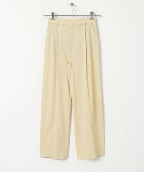 URBAN RESEARCH(アーバンリサーチ)の「ハイウエストタックワイドパンツ(その他パンツ・レディース・イエロー系その他/ブラック・36/38)」の1枚目の写真