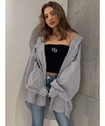 GYDA | GGストライプオーバーSH(シャツ/ブラウス)