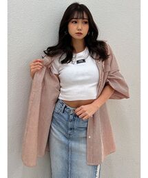 GGストライプオーバーシャツ