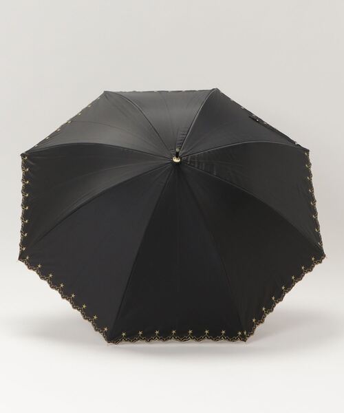 ALWAYS GOOD TIME（オルウェイズグッドタイム）の「【一級遮光・晴雨兼用】UV日傘/PARASOL/パラソル　スパークルスカイ（長傘・レディース・オフホワイト/ブラック/ネイビー・F）」の5枚目の写真