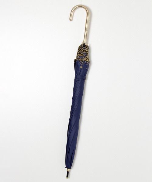 ALWAYS GOOD TIME（オルウェイズグッドタイム）の「【一級遮光・晴雨兼用】UV日傘/PARASOL/パラソル　スパークルスカイ（長傘・レディース・オフホワイト/ブラック/ネイビー・F）」の16枚目の写真