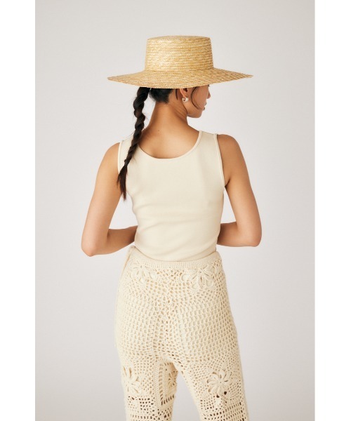 M_(エムアンダーバー)の「【M_】KNIT タンクトップ(タンクトップ・レディース・アイボリー/ブラック/グリーン/レッド・FREE)」の5枚目の写真