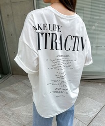 バックロゴオーバーサイズ半袖Tシャツ