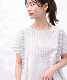Chez toi | サイドシャーリングフレアブラウス(シャツ/ブラウス)