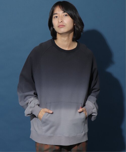 DOUBLE NAME（ダブルネーム）の「グラデーションスウェットプルオーバー/ユニセックス可（Tシャツ/カットソー・レディース・ネイビー/グリーン/ブラック・FREE）」の16枚目の写真