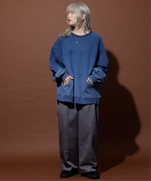 DOUBLE NAME（ダブルネーム）の「グラデーションスウェットプルオーバー/ユニセックス可（Tシャツ/カットソー・レディース・ネイビー/グリーン/ブラック・FREE）」の22枚目の写真
