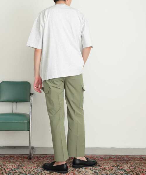 SENSE OF PLACE by URBAN RESEARCH（センスオブプレイスバイアーバンリサーチ）の「テックセンタープレスカーゴスラックス（カーゴパンツ・メンズ・ブラック/カーキ・MEDIUM/LARGE）」の17枚目の写真