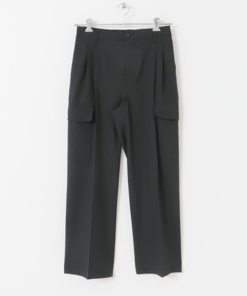 SENSE OF PLACE by URBAN RESEARCH（センスオブプレイスバイアーバンリサーチ）の「テックセンタープレスカーゴスラックス（カーゴパンツ・メンズ・ブラック/カーキ・MEDIUM/LARGE）」の21枚目の写真