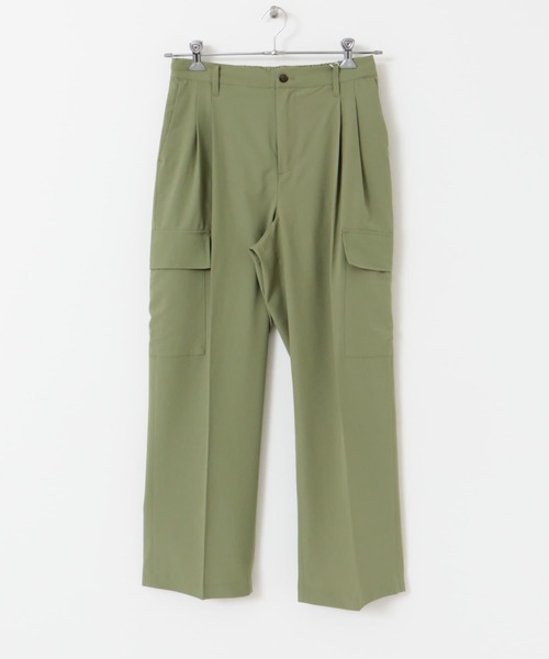 SENSE OF PLACE by URBAN RESEARCH（センスオブプレイスバイアーバンリサーチ）の「テックセンタープレスカーゴスラックス（カーゴパンツ・メンズ・ブラック/カーキ・MEDIUM/LARGE）」の22枚目の写真