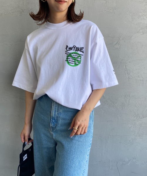 BEN DAVIS（ベンデイビス）の「【WEB限定】[BEN DAVIS/ベンデイビス] GRATEFUL バックプリントTシャツ（Tシャツ/カットソー・レディース・ネイビー/アイボリー/ホワイト・M/XL/L）」の12枚目の写真