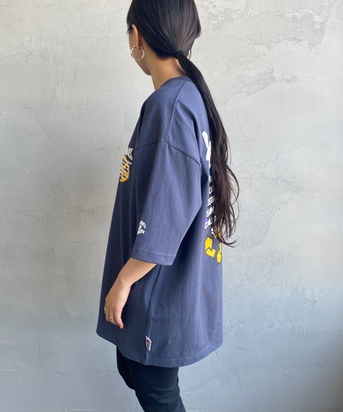 BEN DAVIS（ベンデイビス）の「【WEB限定】[BEN DAVIS/ベンデイビス] GRATEFUL バックプリントTシャツ（Tシャツ/カットソー・レディース・ネイビー/アイボリー/ホワイト・M/XL/L）」の15枚目の写真
