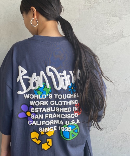 BEN DAVIS（ベンデイビス）の「【WEB限定】[BEN DAVIS/ベンデイビス] GRATEFUL バックプリントTシャツ（Tシャツ/カットソー・レディース・ネイビー/アイボリー/ホワイト・M/XL/L）」の22枚目の写真