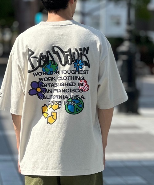 BEN DAVIS（ベンデイビス）の「【WEB限定】[BEN DAVIS/ベンデイビス] GRATEFUL バックプリントTシャツ（Tシャツ/カットソー・レディース・ネイビー/アイボリー/ホワイト・M/XL/L）」の8枚目の写真