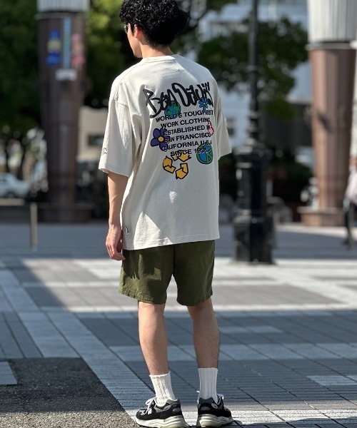 BEN DAVIS（ベンデイビス）の「【WEB限定】[BEN DAVIS/ベンデイビス] GRATEFUL バックプリントTシャツ（Tシャツ/カットソー・レディース・ネイビー/アイボリー/ホワイト・M/XL/L）」の14枚目の写真