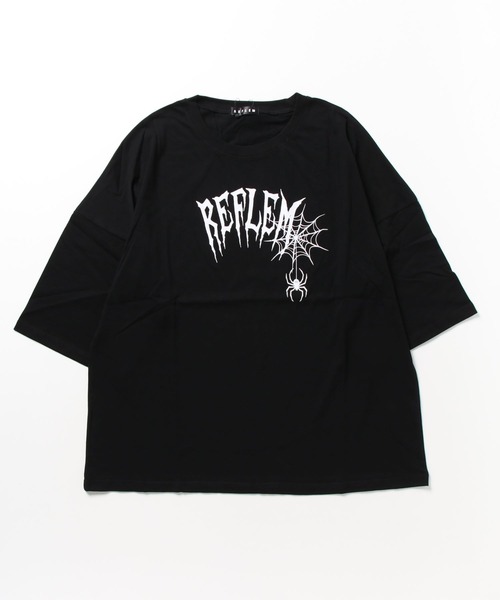 REFLEM（レフレム）の「『REFLEM/レフレム』銀粉プリントTシャツ（T