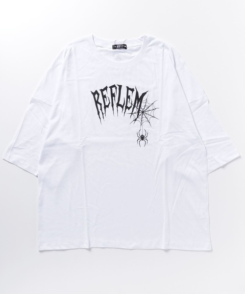 REFLEM（レフレム）の「『REFLEM/レフレム』銀粉プリントTシャツ