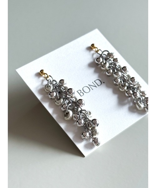 tone（トーン）の「【BOND】Czech beads wisteria(MA)（ピアス（両耳用）・レディース・ゴールド/シルバー・FREE）」の10枚目の写真