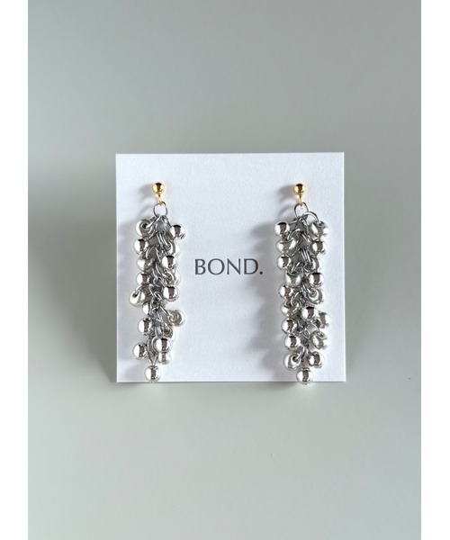 tone（トーン）の「【BOND】Czech beads wisteria(MA)（ピアス（両耳用）・レディース・ゴールド/シルバー・FREE）」の12枚目の写真