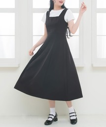 Newlyme（ニューリーミー）の「ー5kg美ラインジャンスカワンピース【選べる3丈】【選べるネック】（ワンピース）」