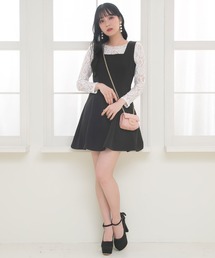 Newlyme（ニューリーミー）の「ー5kg美ラインジャンスカワンピース【選べる3丈】【選べるネック】（ワンピース）」