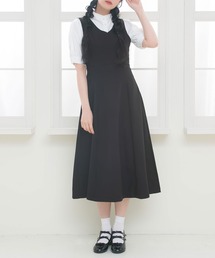 ー5kg美ラインジャンスカワンピース【選べる3丈】【選べるネック】