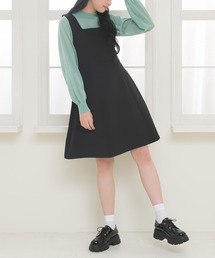 Newlyme（ニューリーミー）の「ー5kg美ラインジャンスカワンピース【選べる3丈】【選べるネック】（ワンピース）」