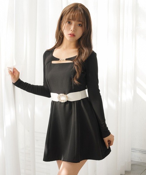 Newlyme(ニューリーミー)の「ー5kg美ラインジャンスカワンピース【選べる3丈】【選べるネック】(ワンピース・レディース・ブラック系その他/ダークブラック/クリアブラック/スミクロ/ブラック/ライトブラック・MEDIUM/XX-LARGE/LARGE/X-LARGE/SMALL)」の15枚目の写真