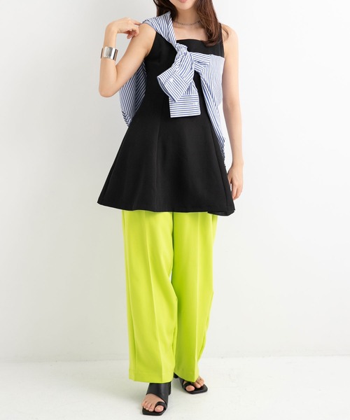 Newlyme(ニューリーミー)の「ー5kg美ラインジャンスカワンピース【選べる3丈】【選べるネック】(ワンピース・レディース・ブラック系その他/ダークブラック/クリアブラック/スミクロ/ブラック/ライトブラック・MEDIUM/XX-LARGE/LARGE/X-LARGE/SMALL)」の16枚目の写真