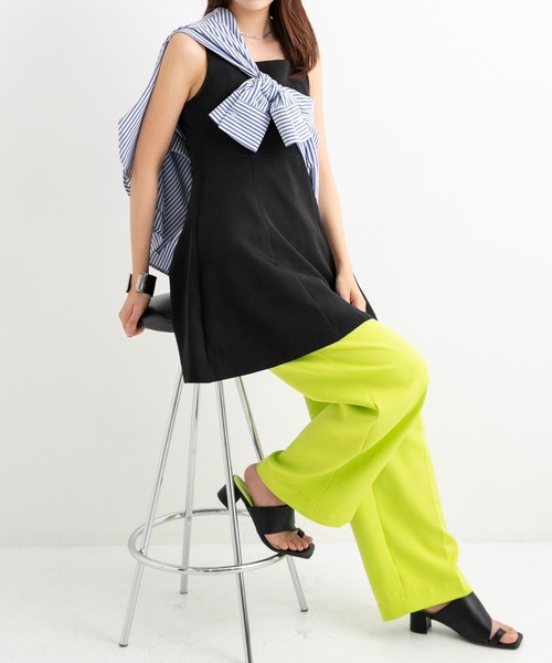 Newlyme(ニューリーミー)の「ー5kg美ラインジャンスカワンピース【選べる3丈】【選べるネック】(ワンピース・レディース・ブラック系その他/ダークブラック/クリアブラック/スミクロ/ブラック/ライトブラック・MEDIUM/XX-LARGE/LARGE/X-LARGE/SMALL)」の17枚目の写真