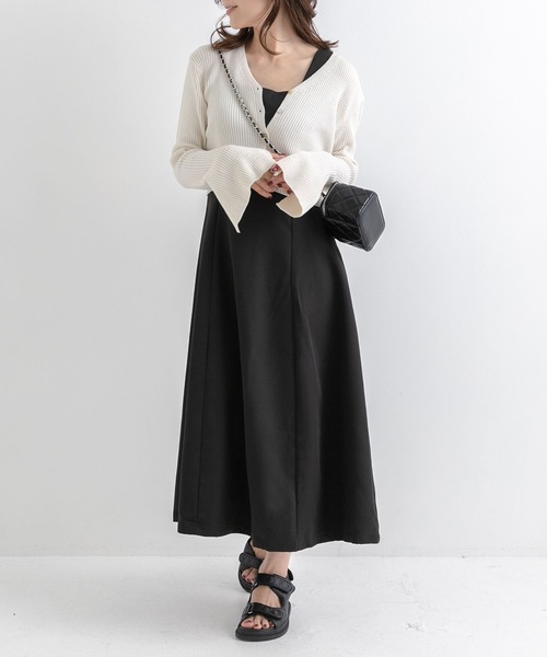 Newlyme(ニューリーミー)の「ー5kg美ラインジャンスカワンピース【選べる3丈】【選べるネック】(ワンピース・レディース・ブラック系その他/ダークブラック/クリアブラック/スミクロ/ブラック/ライトブラック・MEDIUM/XX-LARGE/LARGE/X-LARGE/SMALL)」の20枚目の写真