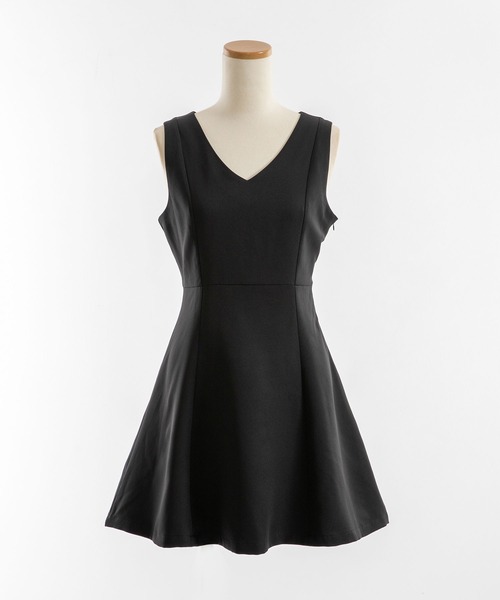 Newlyme(ニューリーミー)の「ー5kg美ラインジャンスカワンピース【選べる3丈】【選べるネック】(ワンピース・レディース・ブラック系その他/ダークブラック/クリアブラック/スミクロ/ブラック/ライトブラック・MEDIUM/XX-LARGE/LARGE/X-LARGE/SMALL)」の22枚目の写真